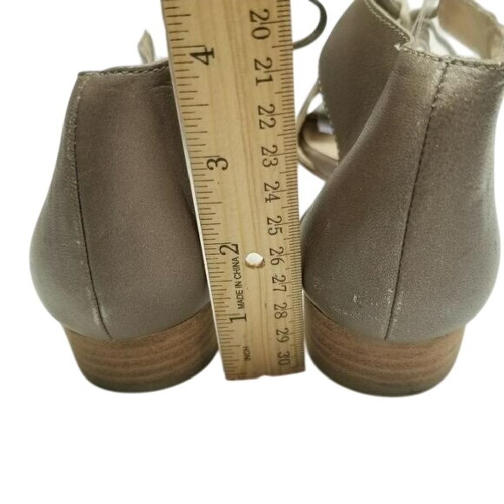 Eileen Fisher Bronze Metallic Leather Lace Up Gladiator Sandals Size 8‎ - Picture 6 of 15